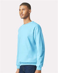 Gildan SF000 Sky — on model side