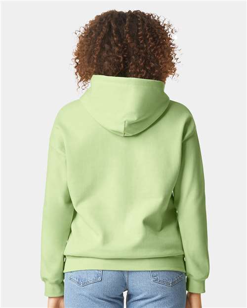 Gildan SF500 Pistachio — on model back