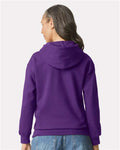 Gildan SF500 Purple — on model back