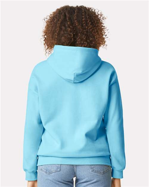 Gildan SF500 Sky — on model back