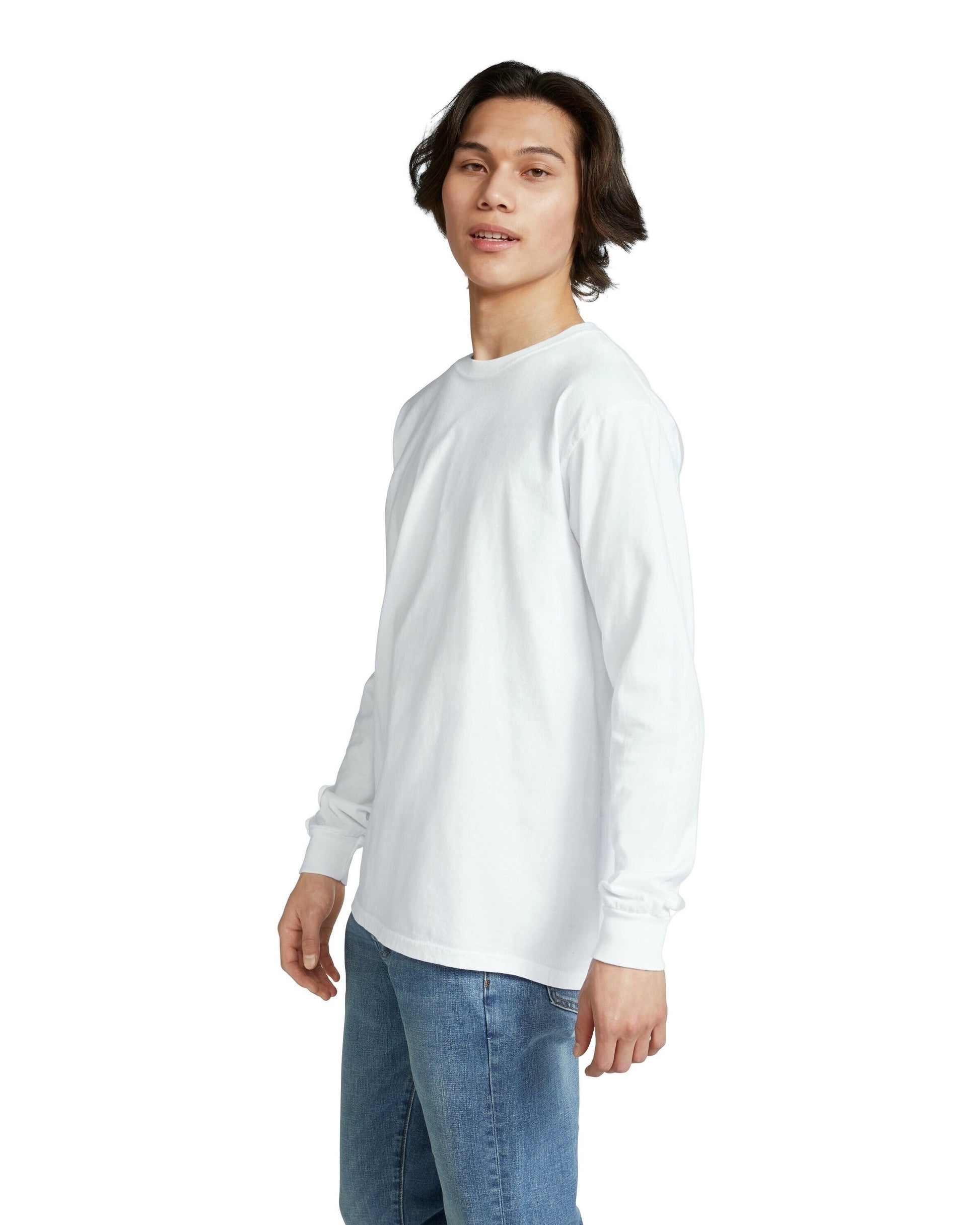 Unisex Heavyweight RS Long-Sleeve T-Shirt - White