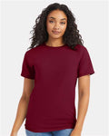 Hanes 5280 Athletic Cardinal — on model front
