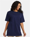 Hanes 5280T Athletic Navy — on model front