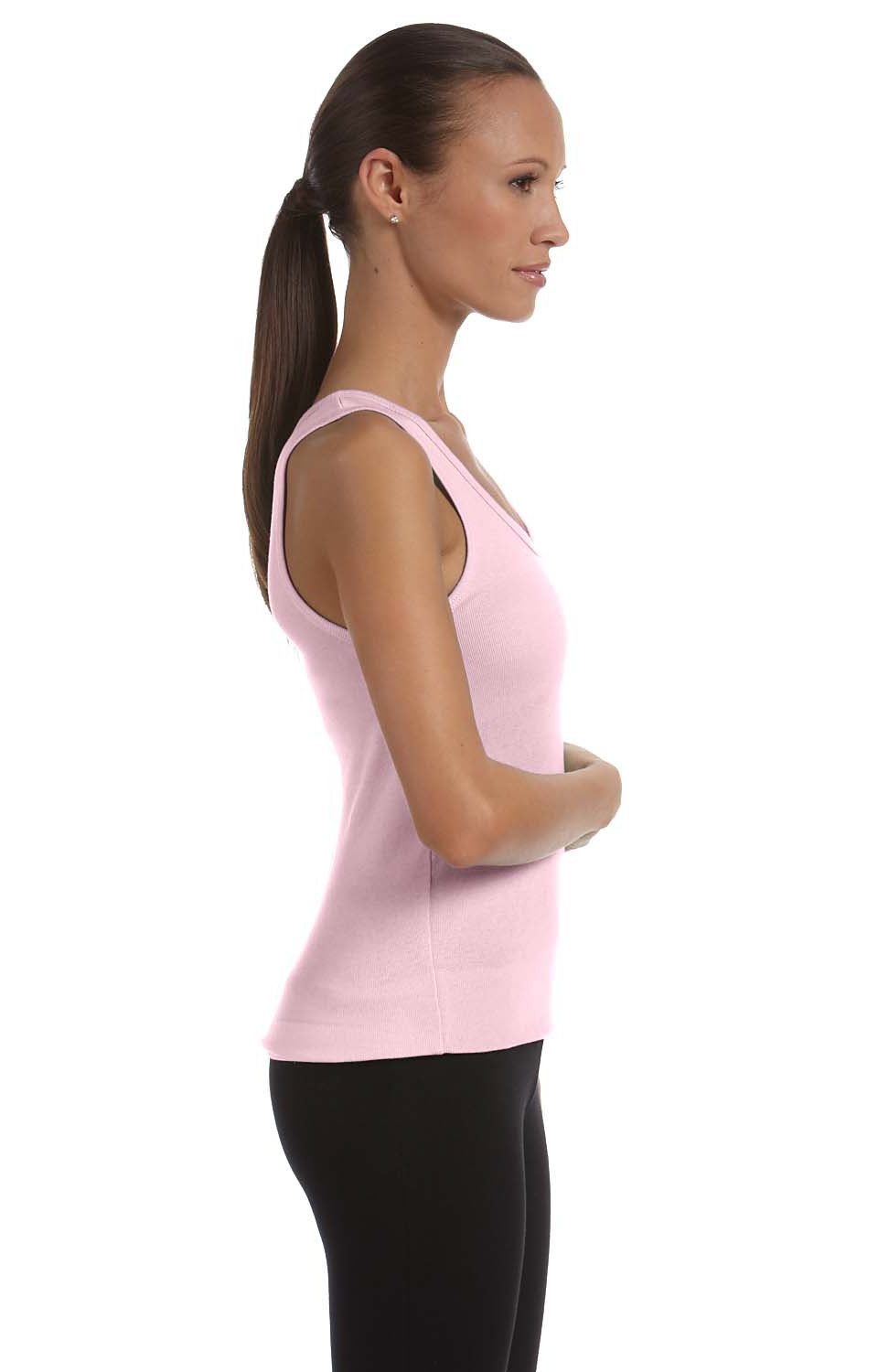 Women's Baby Rib Tank - Soft Pink