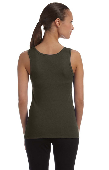 Women's Baby Rib Tank - Army