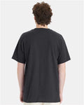 Hanes 5280T Charcoal Heather — on model back
