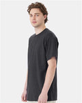 Hanes 5280T Charcoal Heather — on model side