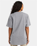 Hanes 5280T Light Steel — on model back