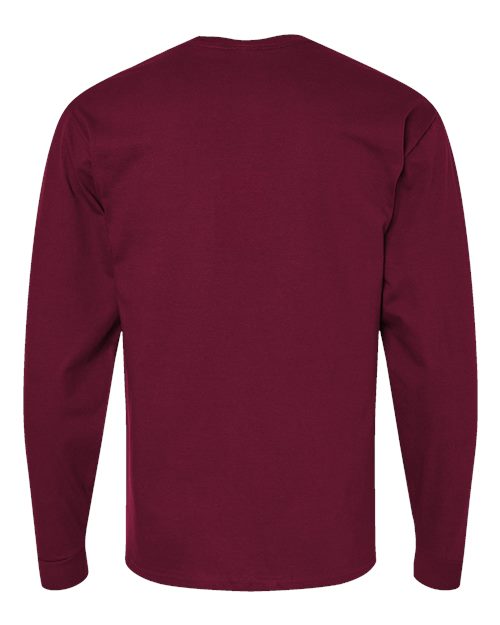 Hanes 5286 Athletic Cardinal — back