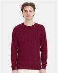 Hanes 5286 Athletic Cardinal — on model front
