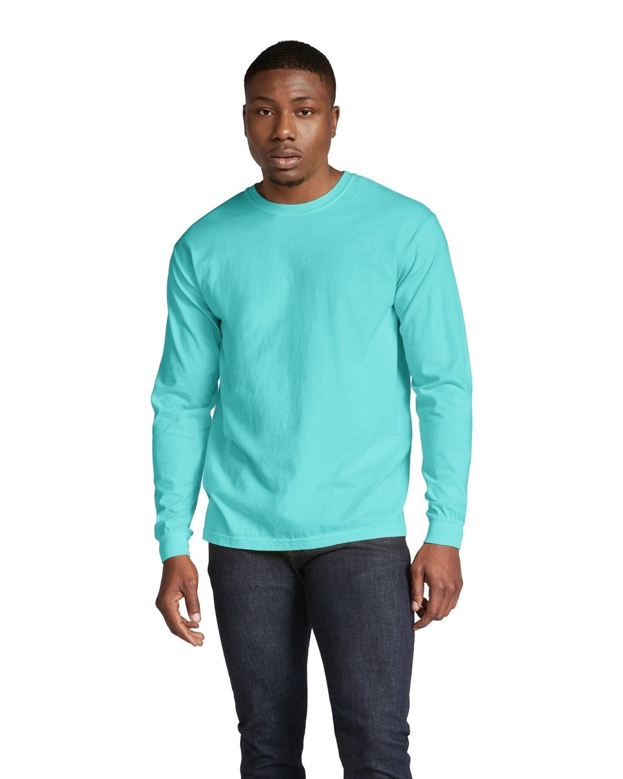 Unisex Heavyweight RS Long-Sleeve T-Shirt - Lagoon Blue