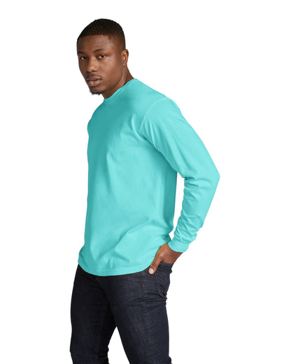 Unisex Heavyweight RS Long-Sleeve T-Shirt - Lagoon Blue