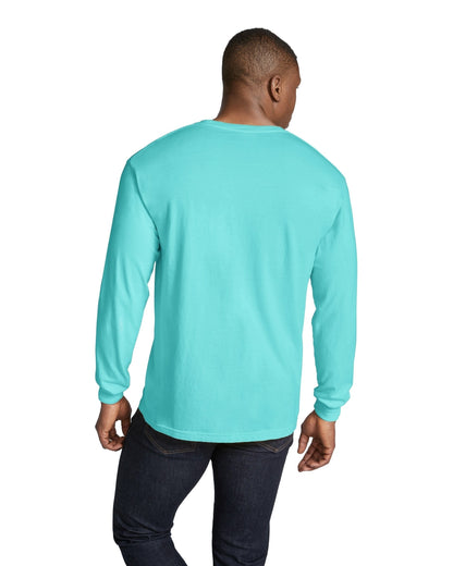 Unisex Heavyweight RS Long-Sleeve T-Shirt - Lagoon Blue