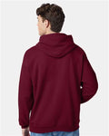 Hanes P170 Athletic Cardinal — on model back