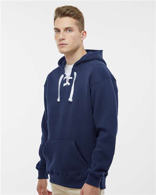 J. America 8830 True Navy — on model side