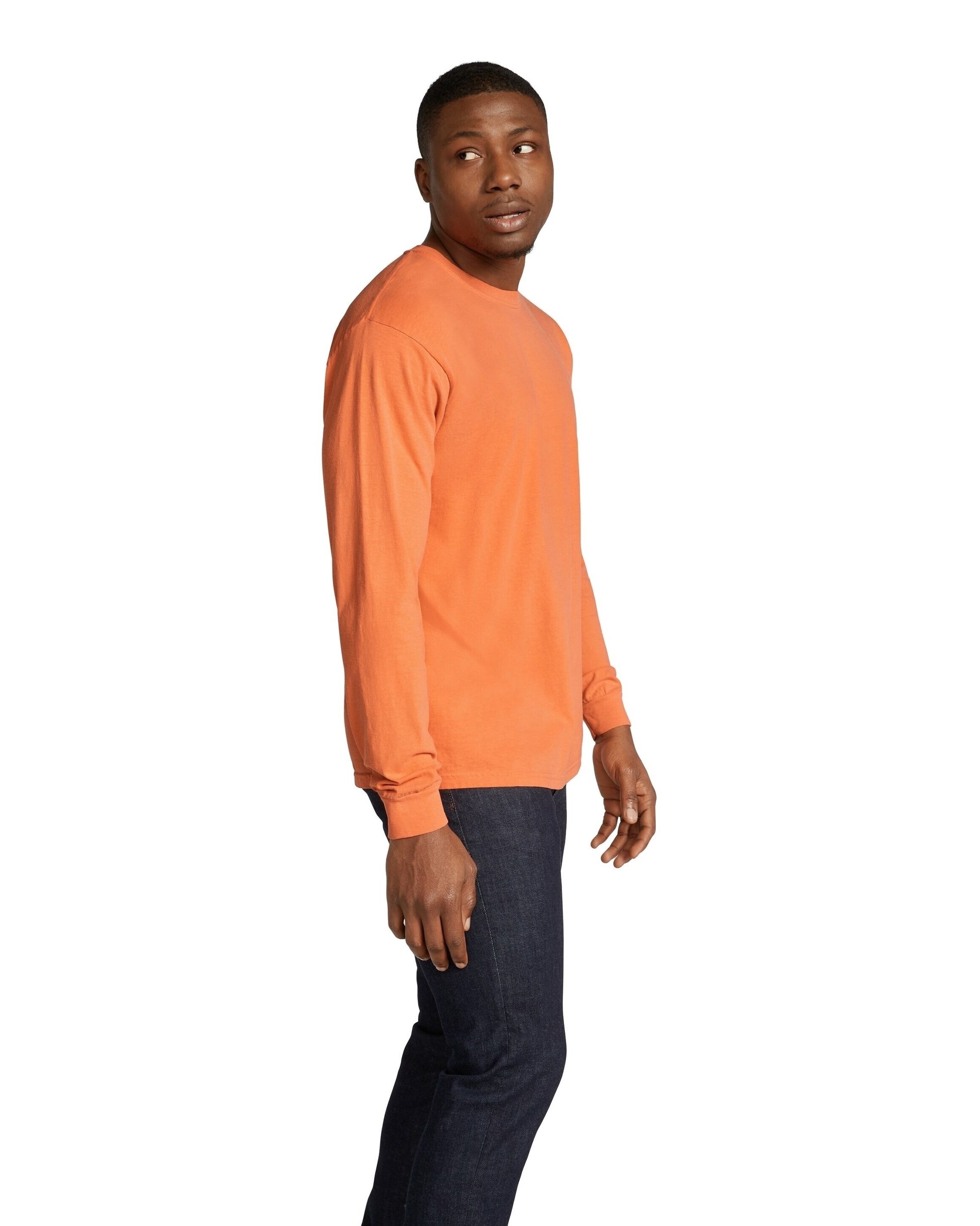 Unisex Heavyweight RS Long-Sleeve T-Shirt - Burnt Orange