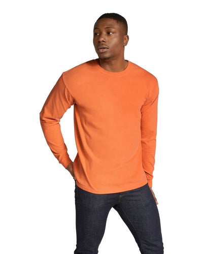 Unisex Heavyweight RS Long-Sleeve T-Shirt - Burnt Orange