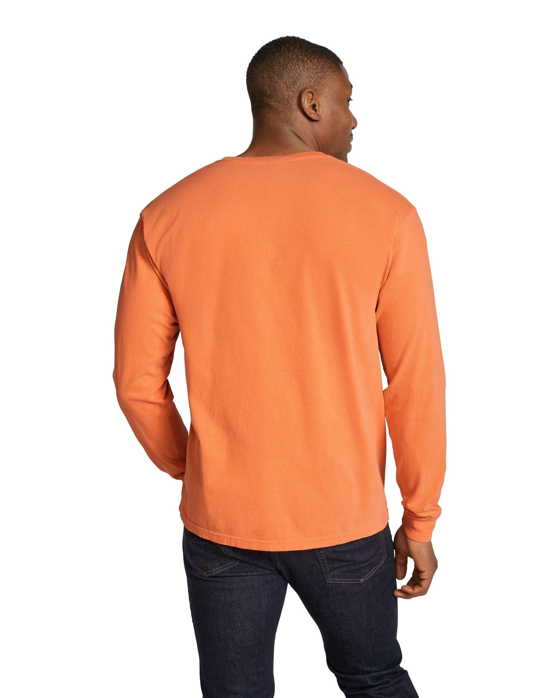 Unisex Heavyweight RS Long-Sleeve T-Shirt - Burnt Orange