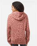 J. America 8871 Dusty Rose Leopard Triblend — on model back