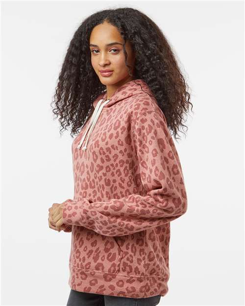 J. America 8871 Dusty Rose Leopard Triblend — on model side