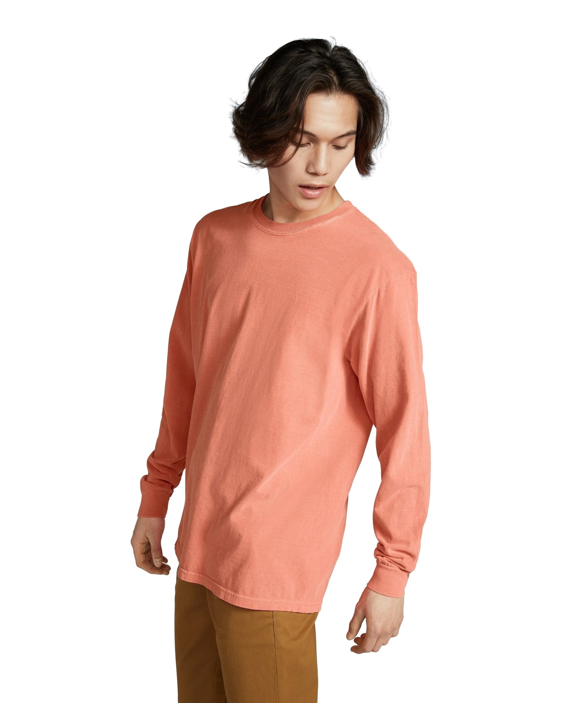 Unisex Heavyweight RS Long-Sleeve T-Shirt - Melon