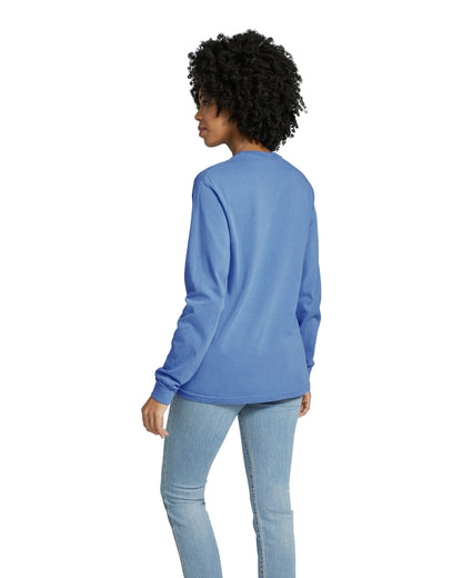 Unisex Heavyweight RS Long-Sleeve T-Shirt - Flo Blue
