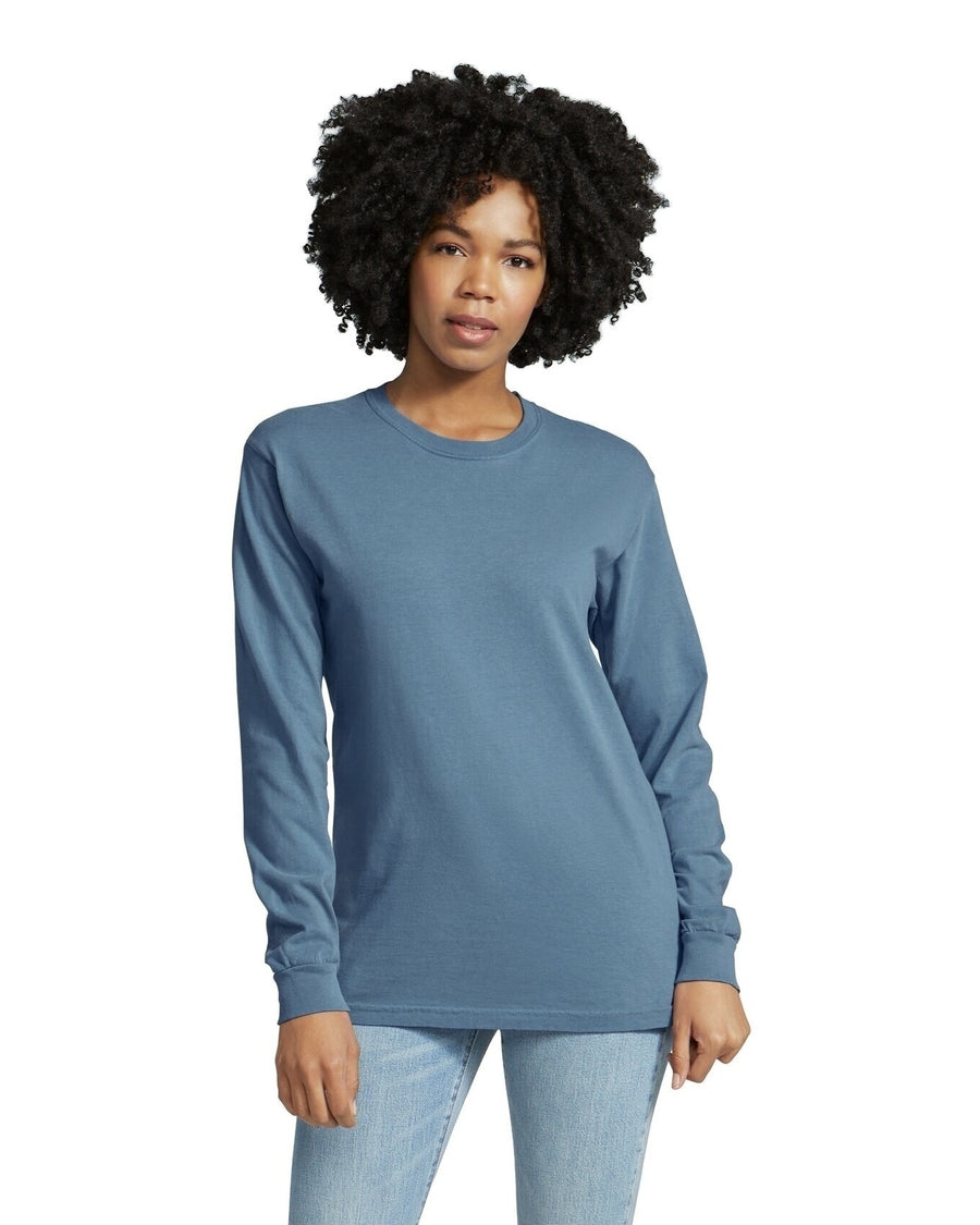 Unisex Heavyweight RS Long-Sleeve T-Shirt - Blue Jean
