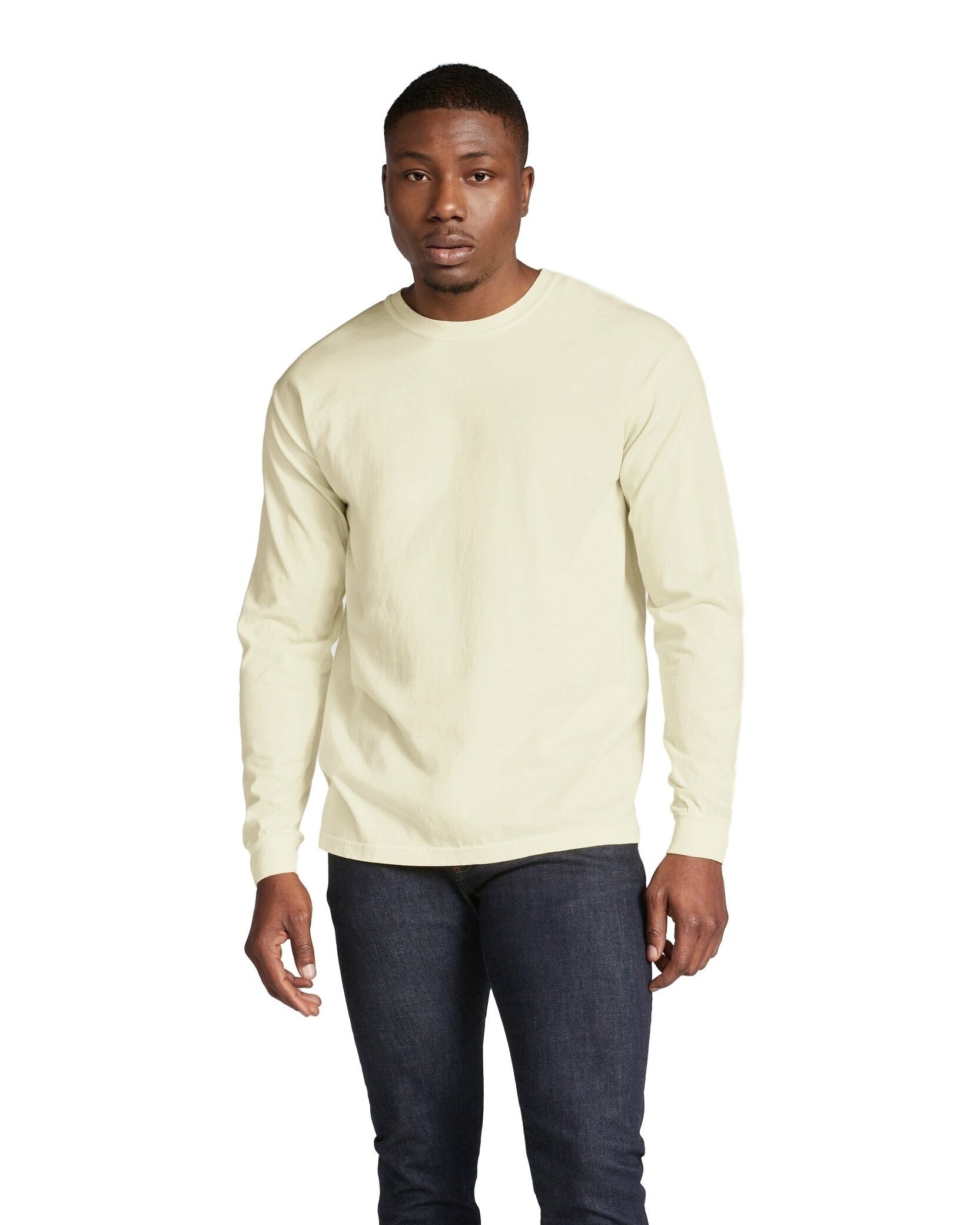 Unisex Heavyweight RS Long-Sleeve T-Shirt - Ivory