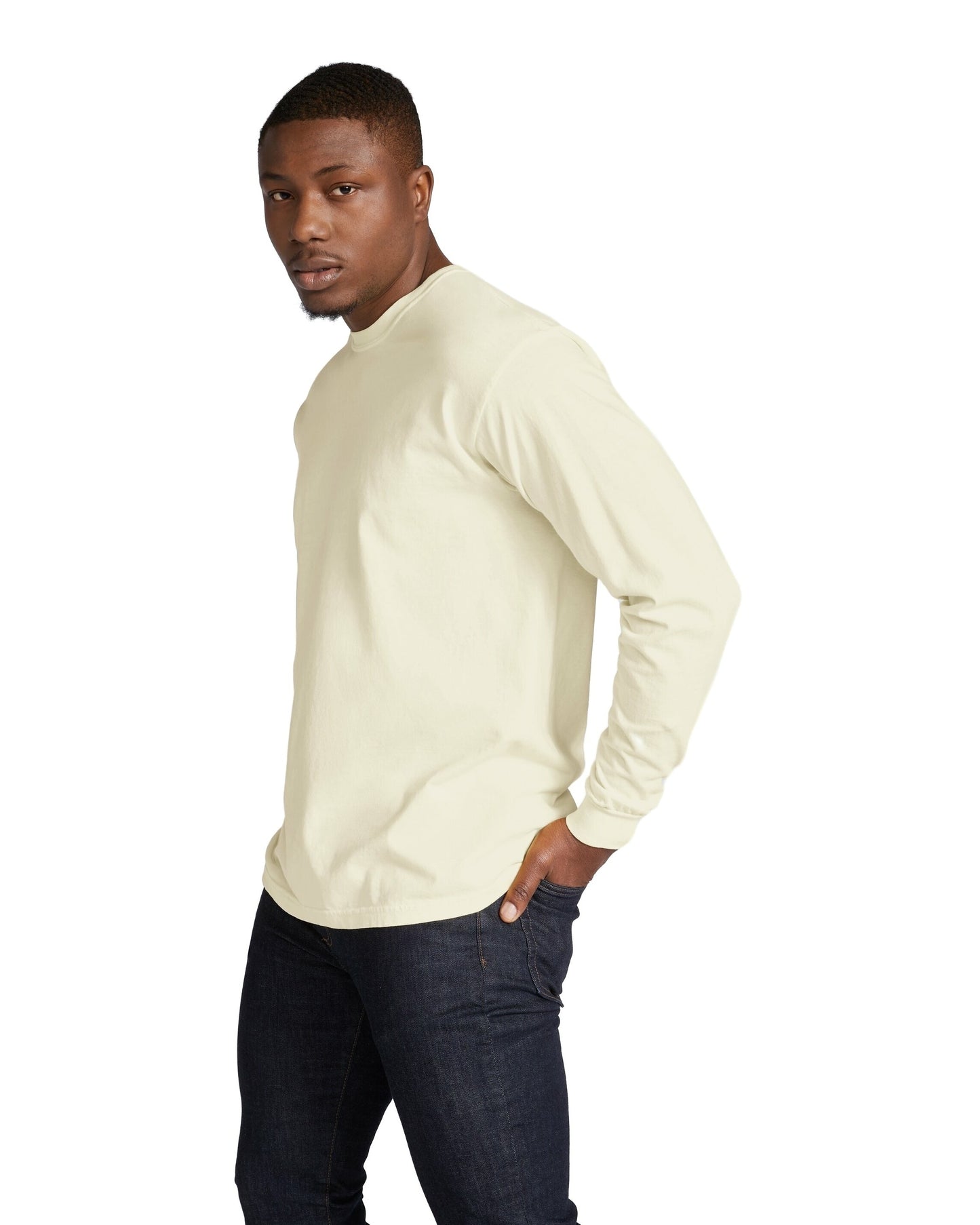 Unisex Heavyweight RS Long-Sleeve T-Shirt - Ivory