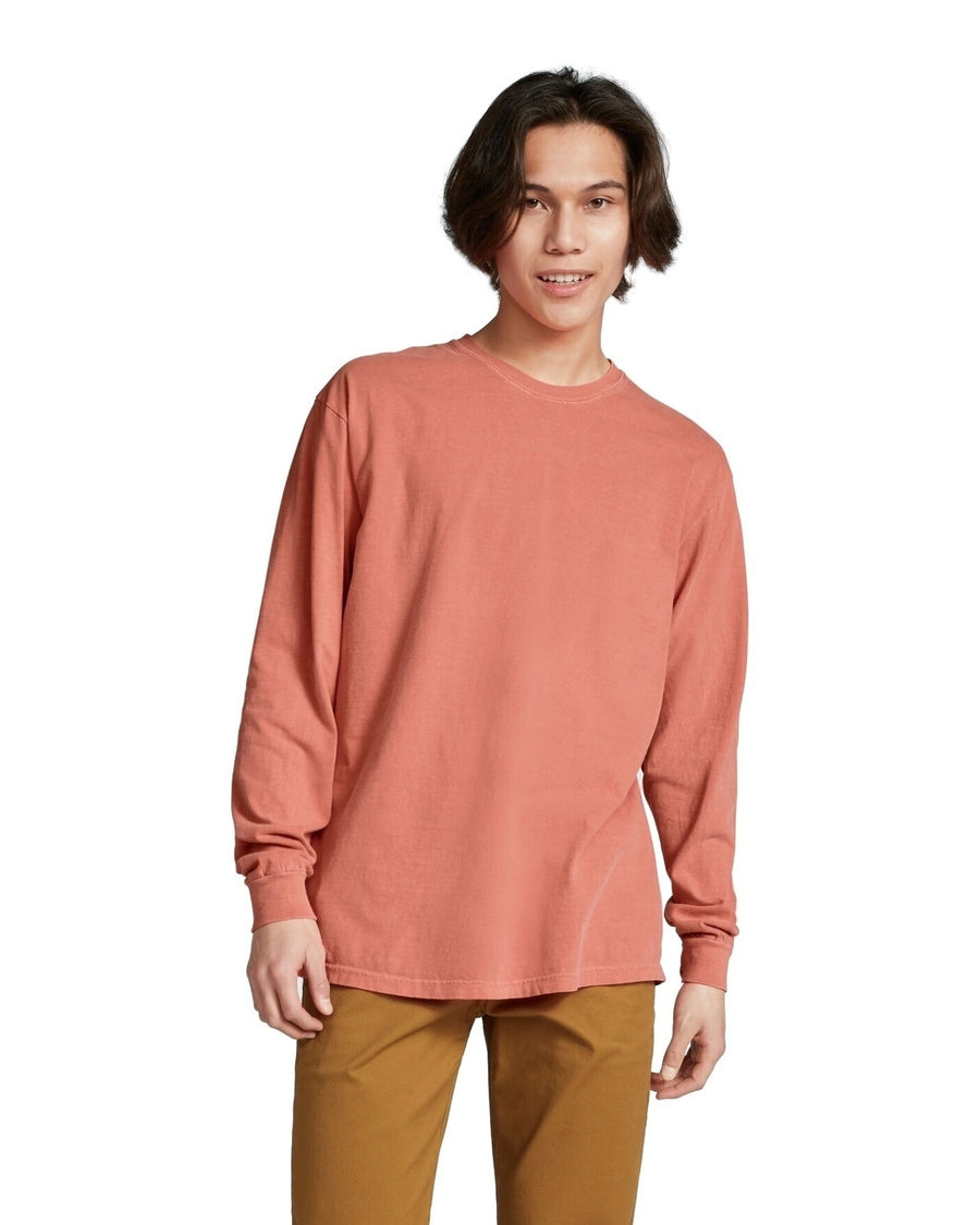 Unisex Heavyweight RS Long-Sleeve T-Shirt - Terracotta