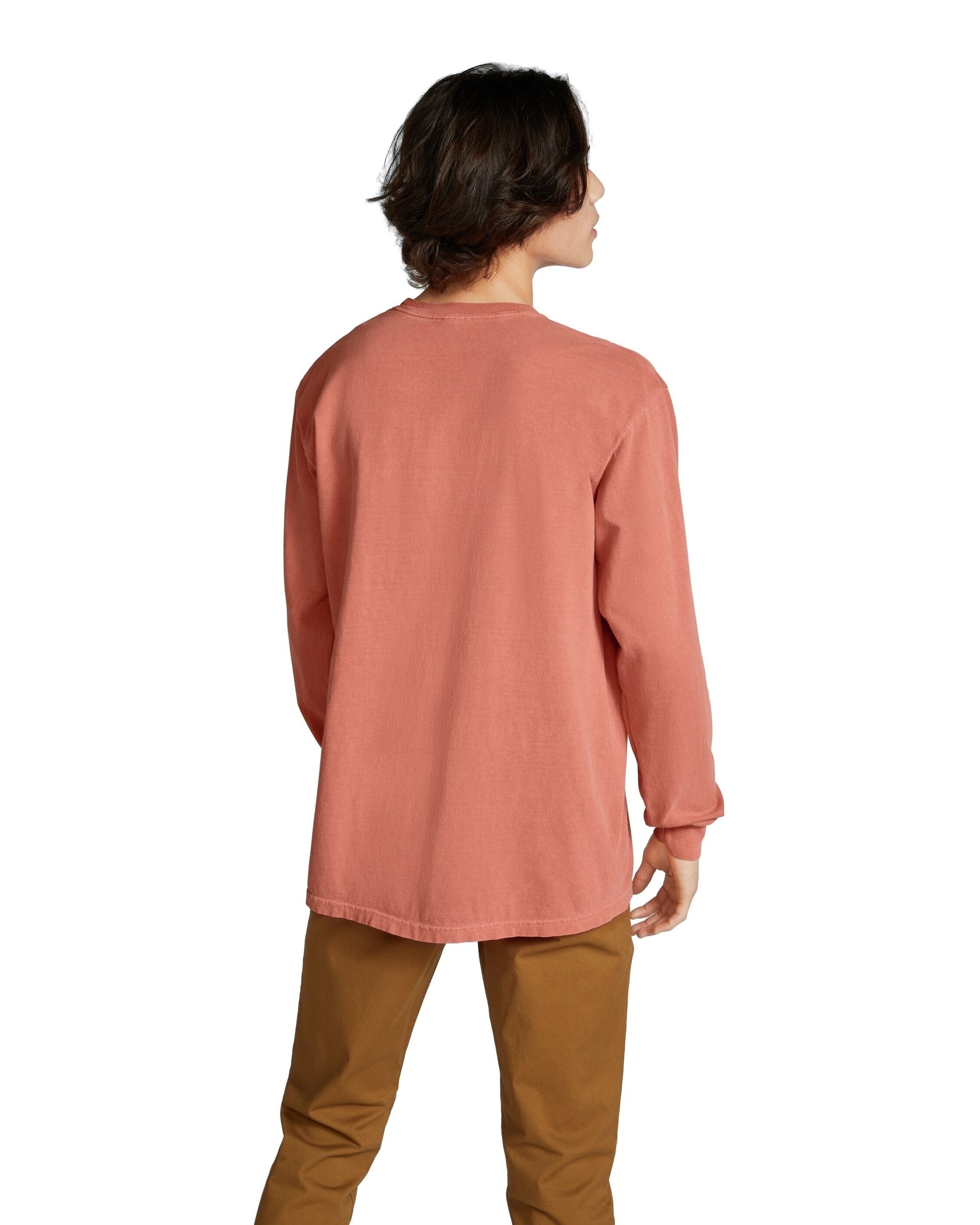 Unisex Heavyweight RS Long-Sleeve T-Shirt - Terracotta