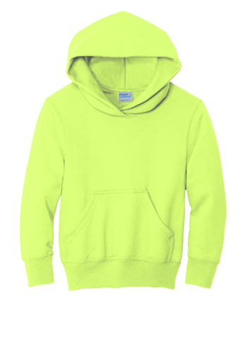 Youth Core Fleece Pullover Hoodie - Neon Yellow