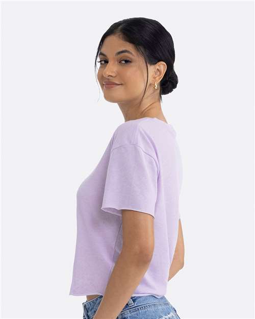 Next Level 5080 Lavender — on model side