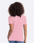 Next Level 6210 Heather Light Pink — on model back