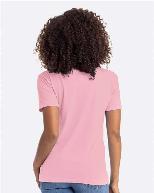 Next Level 6210 Heather Light Pink — on model back