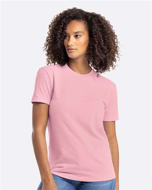 Next Level 6210 Heather Light Pink — on model front