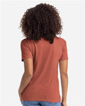 Next Level 6210 Heather Redwood — on model back
