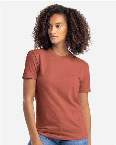 Next Level 6210 Heather Redwood — on model front