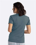 Next Level 6210 Heather Slate Blue — on model back
