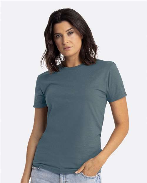 Next Level 6210 Heather Slate Blue — on model front