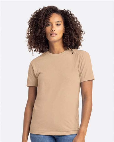 Next Level 6210 Heather Tan — on model front