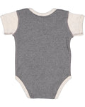 Infant Baby Rib Bodysuit - Granite Heather / Natural Heather