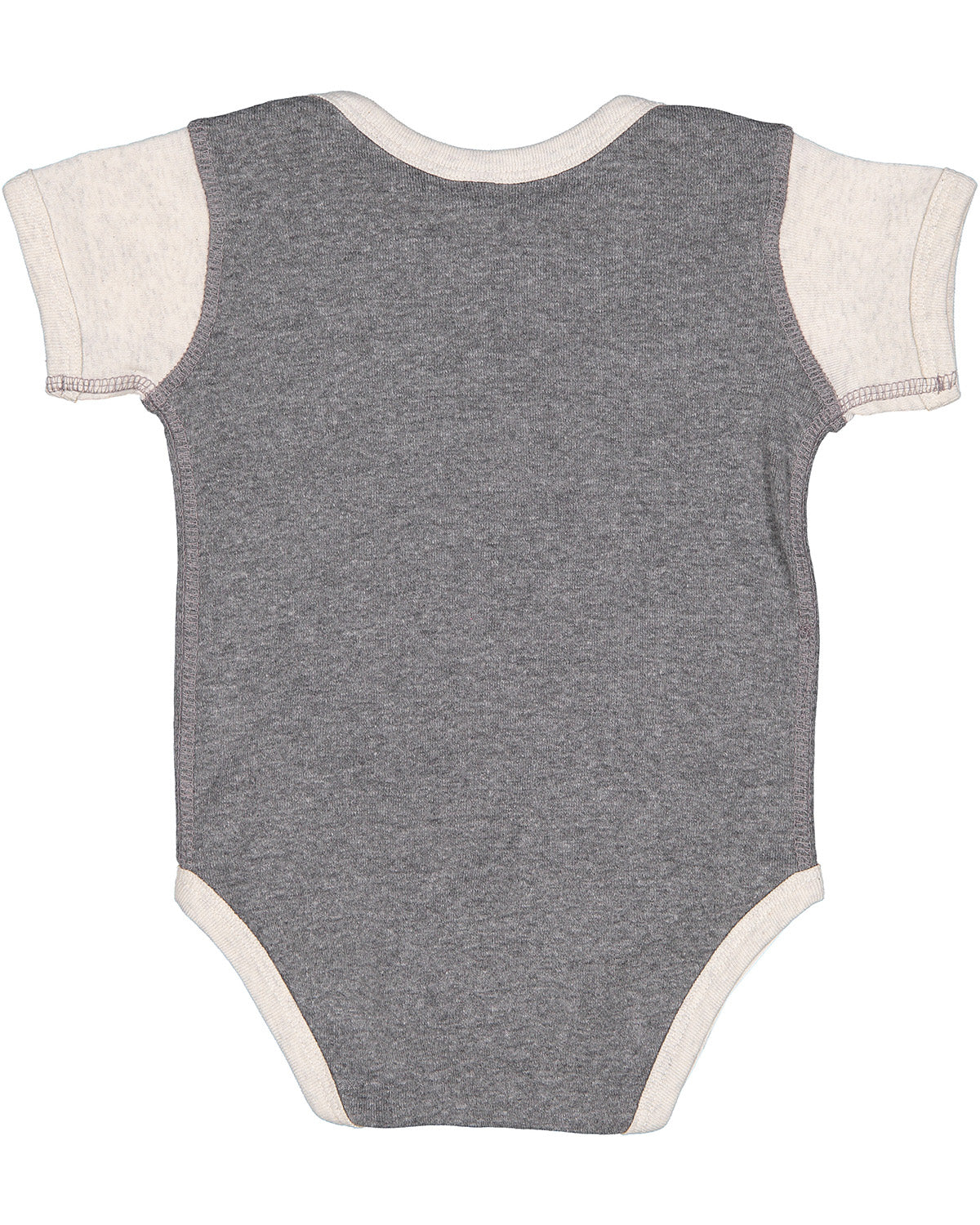 Infant Baby Rib Bodysuit - Granite Heather / Natural Heather