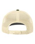 Richardson 112 Heather Grey/ Birch/ Army Olive — back