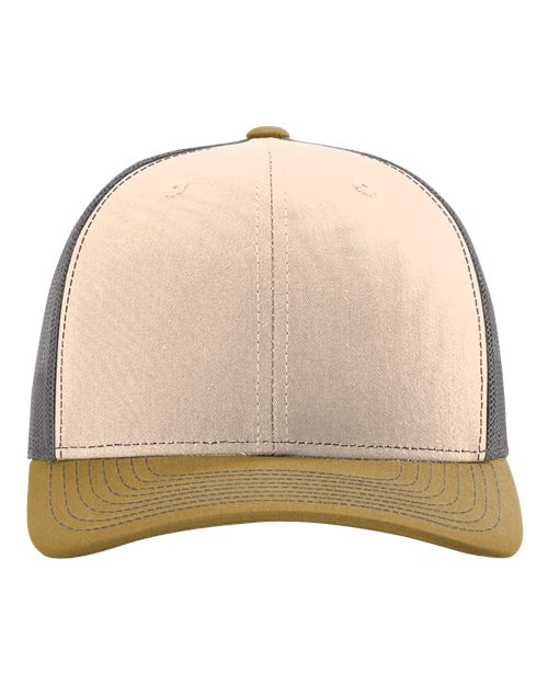 Richardson 112 Mink Beige/ Charcoal/ Amber Gold — front