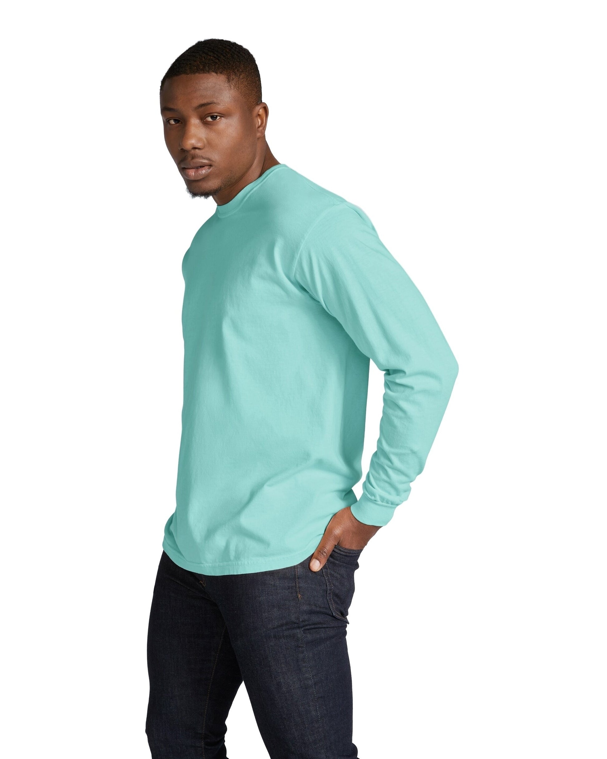 Unisex Heavyweight RS Long-Sleeve T-Shirt - Chalky Mint