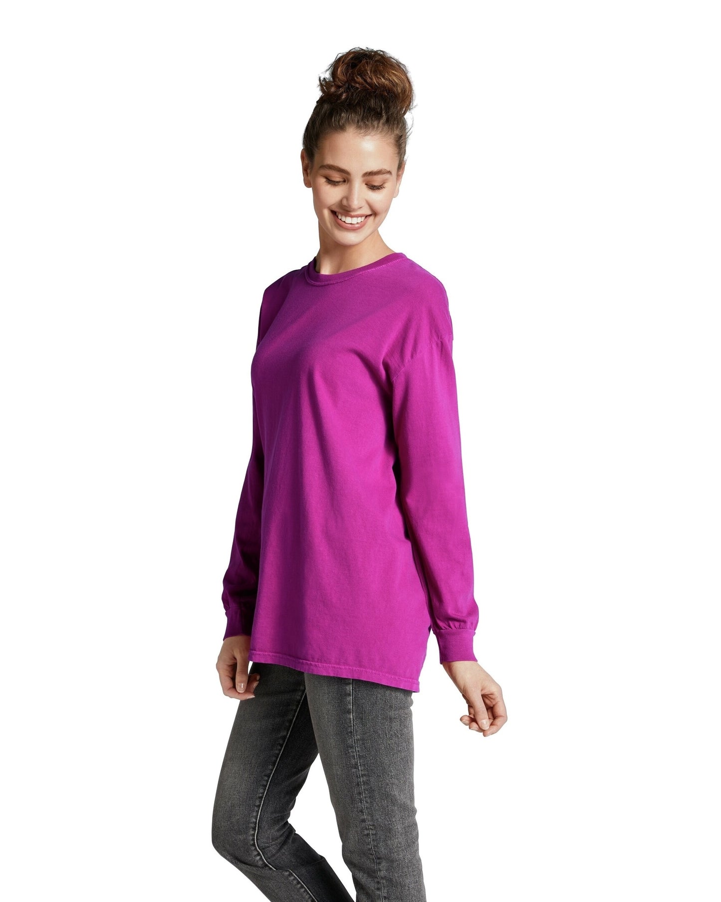 Unisex Heavyweight RS Long-Sleeve T-Shirt - Boysenberry