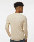 J. America 8238 Oatmeal Heather — on model back
