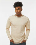 J. America 8238 Oatmeal Heather — on model front