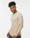J. America 8238 Oatmeal Heather — on model side